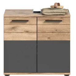 Wohnen Bad Waschplatz mit Hochschrank Set - Depart (dreiteilig)