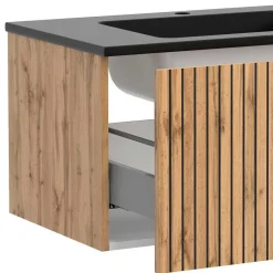 Wohnen Bad Waschplatz Mobiliar Set - Crystoga (dreiteilig)