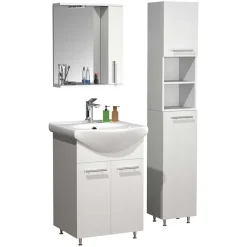 Bad Waschplatz und Hochschrank - Nancyssa (dreiteilig)^Wohnen Discount