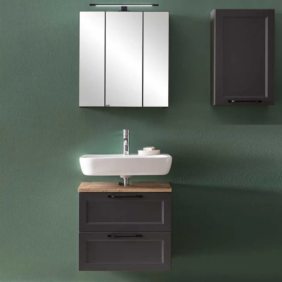 Bad Waschplatzmöbel und Oberschrank - Novelya (dreiteilig)^Wohnen Hot