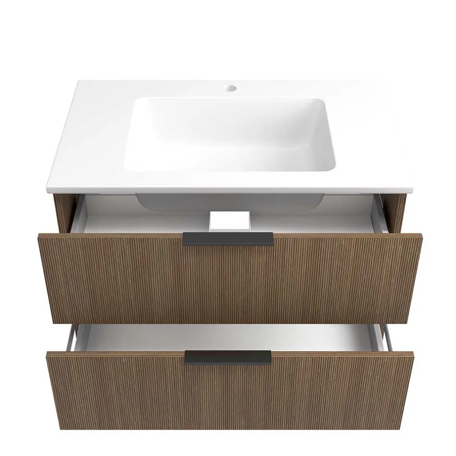 Wohnen Bad Waschtisch mit Becken 80 cm breit - Ucaida