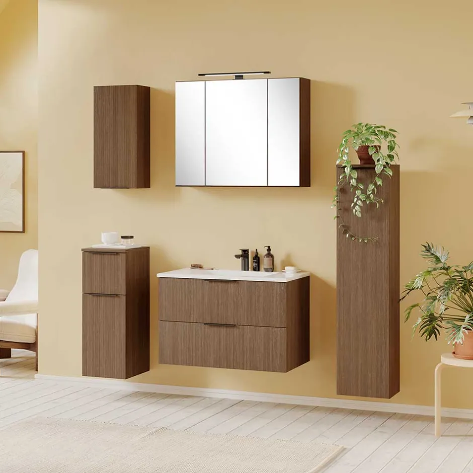 Wohnen Bad Waschtisch mit Becken 80 cm breit - Ucaida