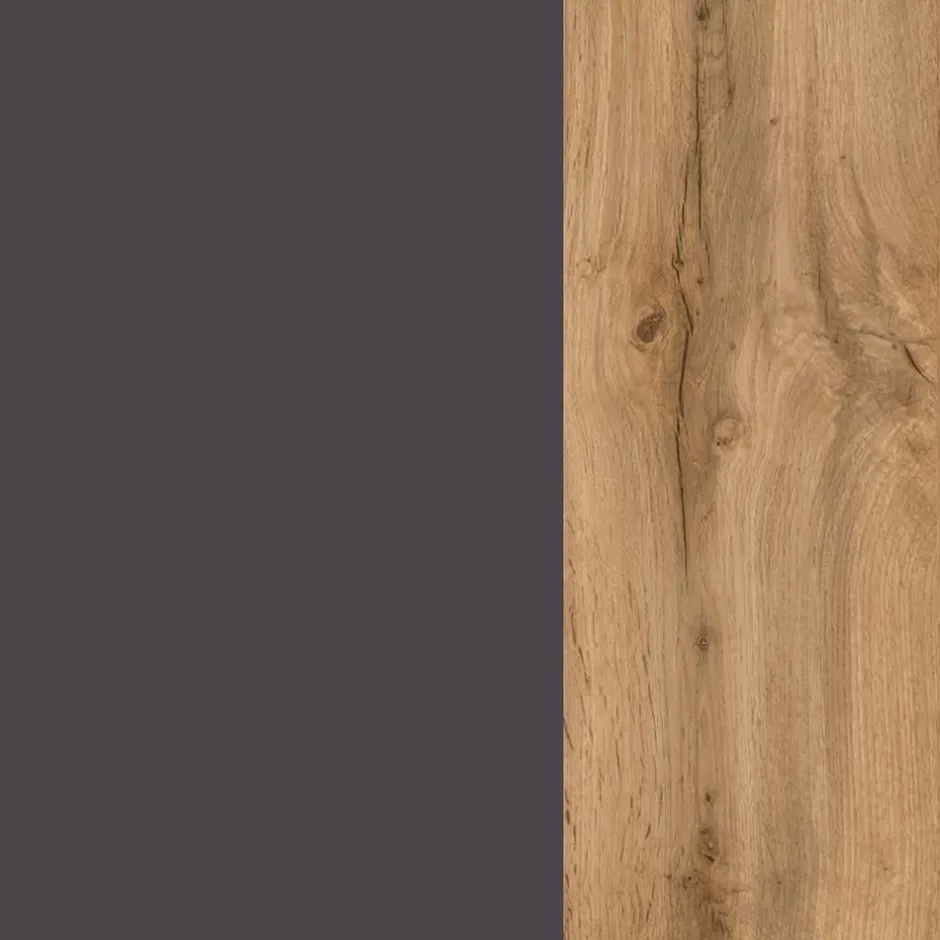 Wohnen Bad Waschtisch mit Becken in Grau & Holz Optik - Athrin