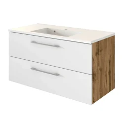 Bad Waschtisch mit Mineralgussbecken - Yazemina^Wohnen Clearance