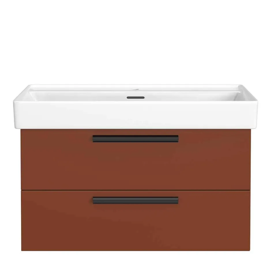 Bad Waschtischkonsole in Dunkelrot - Exeler^Wohnen Hot