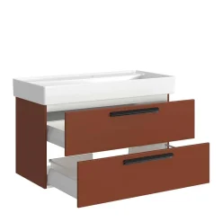 Bad Waschtischkonsole in Dunkelrot - Exeler^Wohnen Hot