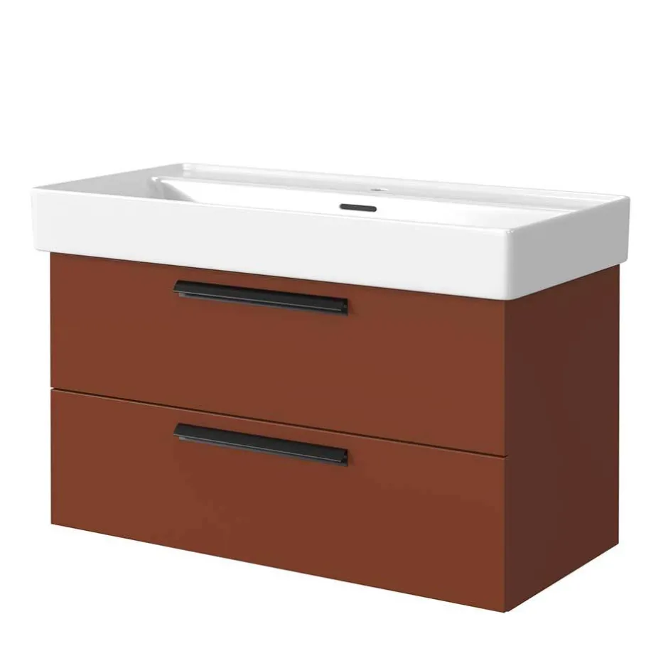 Bad Waschtischkonsole in Dunkelrot - Exeler^Wohnen Hot