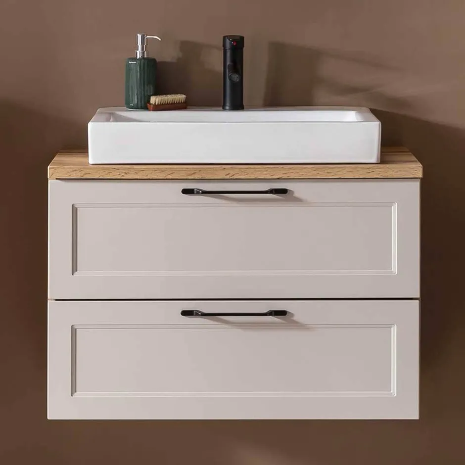 Wohnen Bad Waschtischkonsole mit Becken - Trioto