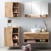 Wohnen Badausstattung in Holzoptik Wildeiche - Tofias (vierteilig)