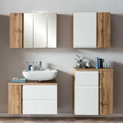 Badausstattung Möbel Kombi in Weiß - Eight (vierteilig)^Wohnen New