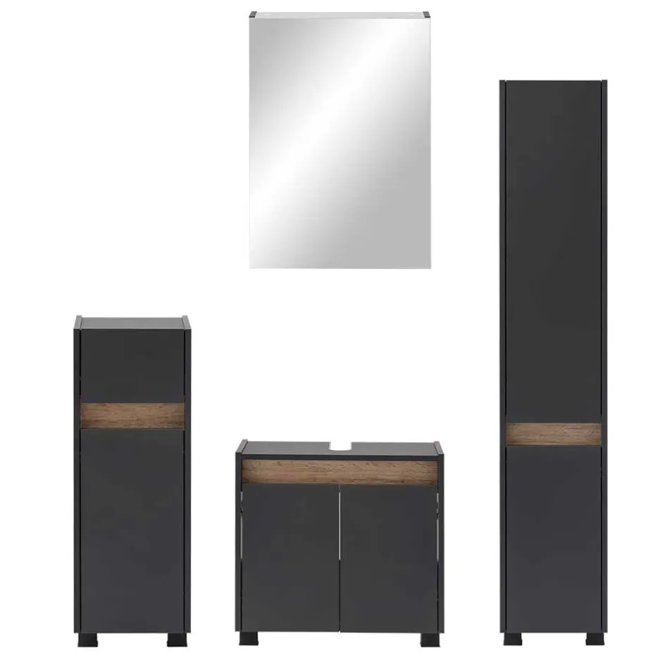 Wohnen Badblock Möbel 119 cm breit - Marcius (vierteilig)