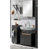 Wohnen Badblock Möbel in Anthrazit - Marcius (dreiteilig)