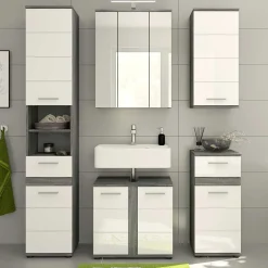 Badblock Möbel Kombination Set - Chapan (fünfteilig)^Wohnen Discount