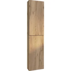 Wohnen Badeinrichtung im Holzlook Set - Yulmatro (vierteilig)