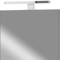 Wohnen Badeinrichtung in Hellgrau mit Nussbaum - Dolida (vierteilig)