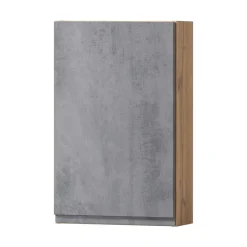 Badeinrichtung Set in Beton Optik - Mia (vierteilig)^Wohnen Discount