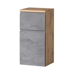 Badeinrichtung Set in Beton Optik - Mia (vierteilig)^Wohnen Discount