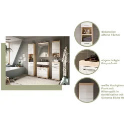 Badeinrichtung zweifarbig modern - Calbanyara (dreiteilig)^Wohnen Best