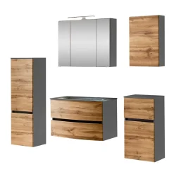 Wohnen Badeszimmer Möbelserie als Set - Vandija (fünfteilig)