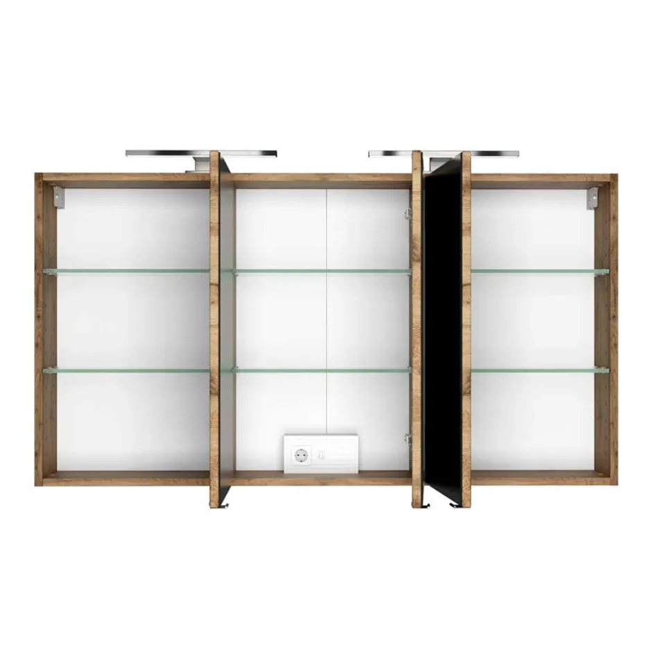 Wohnen Badezimmer Doppel-Waschtisch & Schränke - Athrin (fünfteilig)