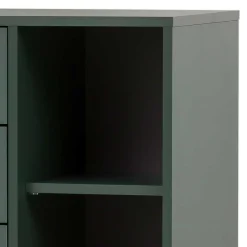 Wohnen Badezimmer Highboard in Dunkelgrün & Gold - Aqua