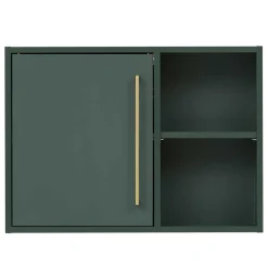 Wohnen Badezimmer Hängeschrank in Dunkelgrün & Gold - Aqua