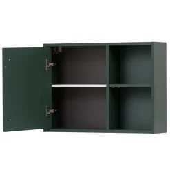 Wohnen Badezimmer Hängeschrank in Dunkelgrün & Gold - Aqua