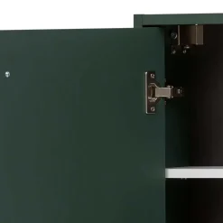 Wohnen Badezimmer Hängeschrank in Dunkelgrün & Gold - Aqua