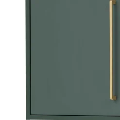 Wohnen Badezimmer Hängeschrank in Dunkelgrün & Gold - Aqua