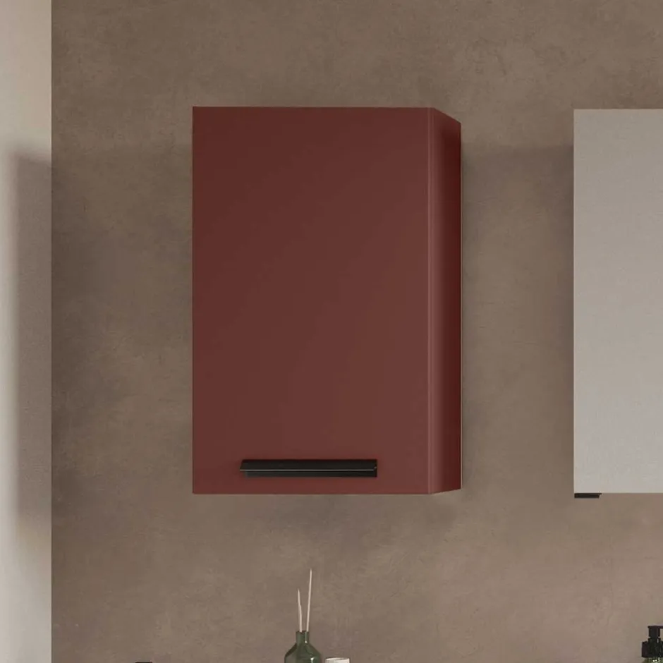 Badezimmer Hängeschrank in Dunkelrot - Exeler^Wohnen Hot