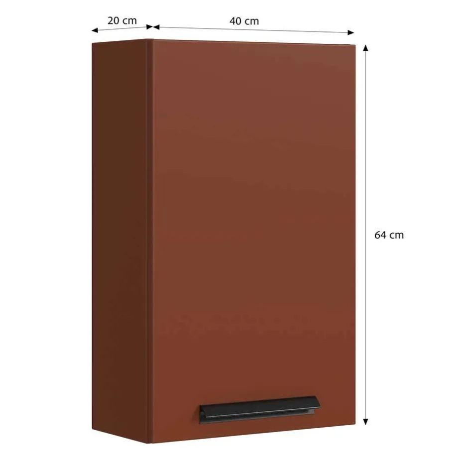 Badezimmer Hängeschrank in Dunkelrot - Exeler^Wohnen Hot