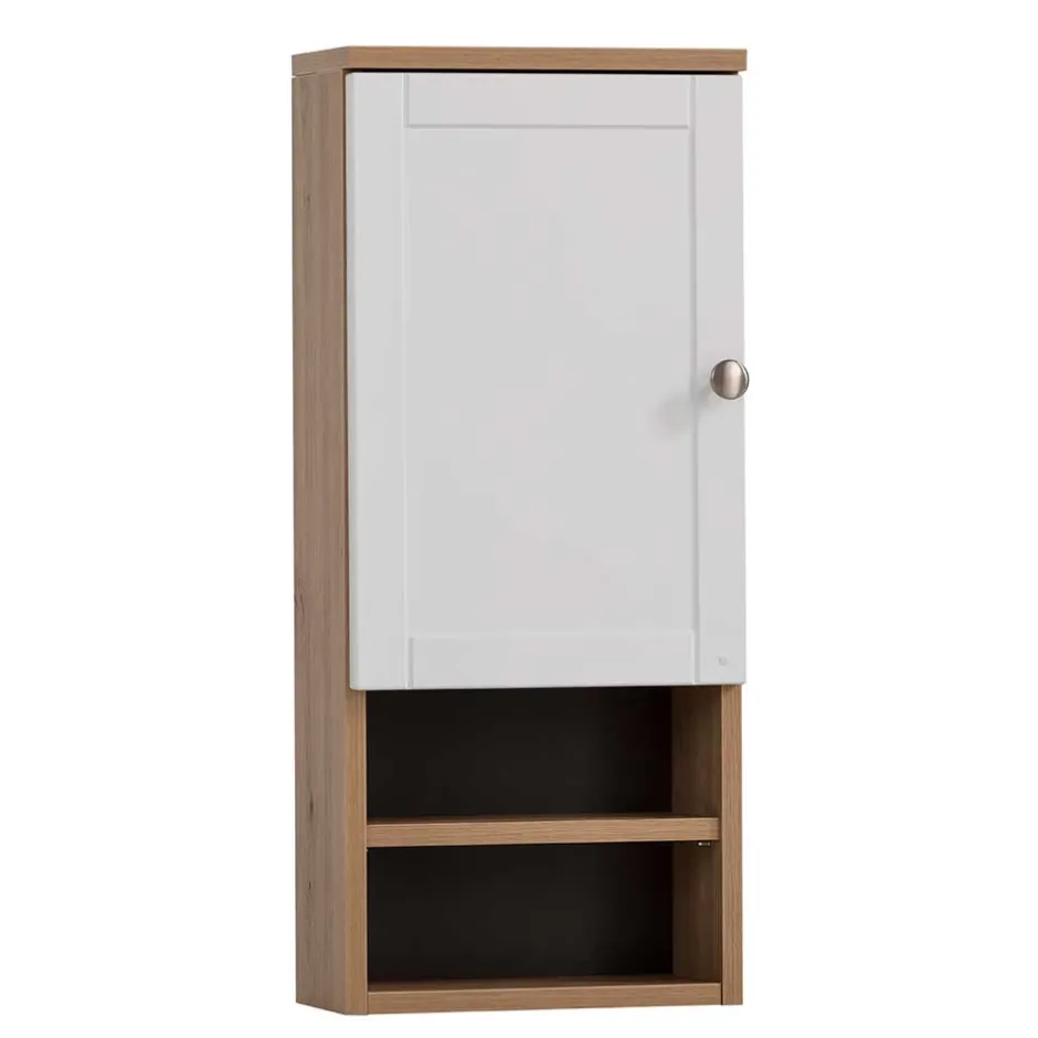 Wohnen Badezimmer Hängeschrank mit Tür und zwei Fächern - Traciana