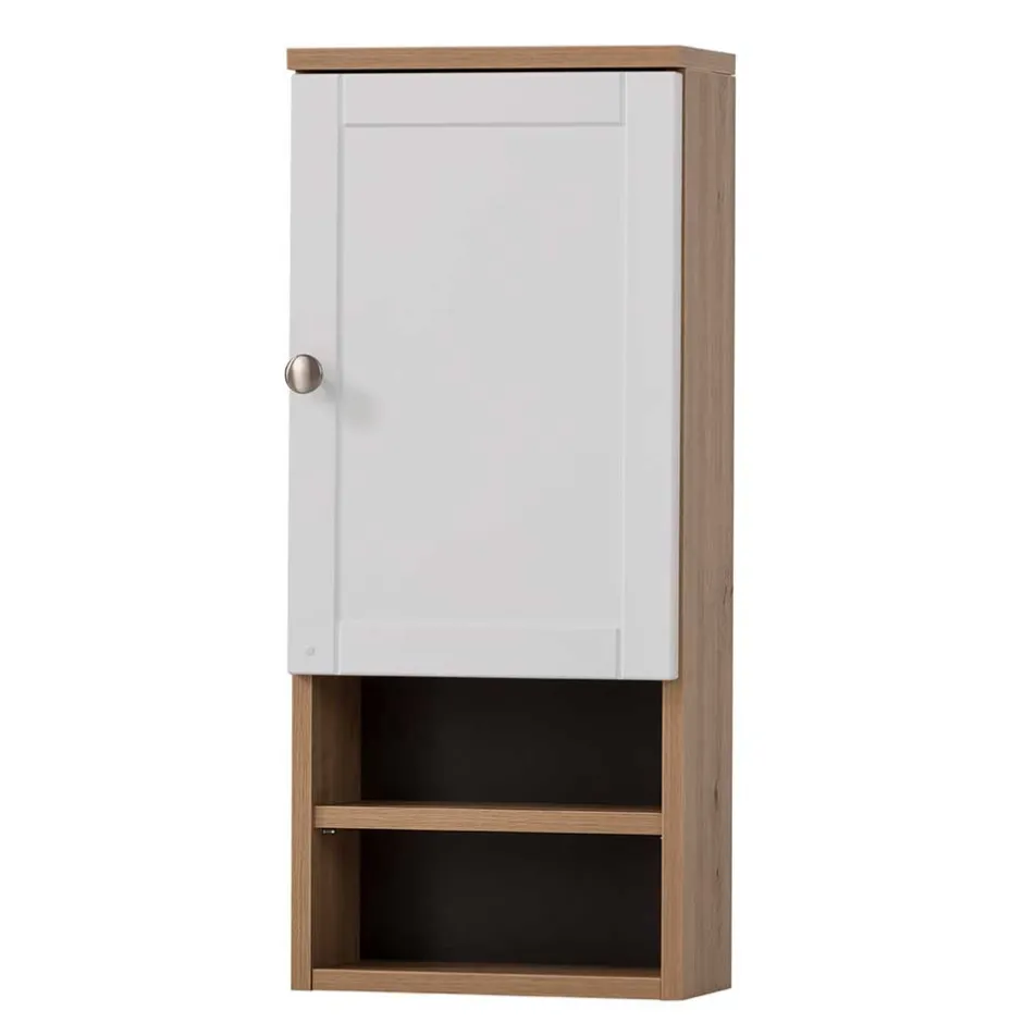 Wohnen Badezimmer Hängeschrank mit Tür und zwei Fächern - Traciana