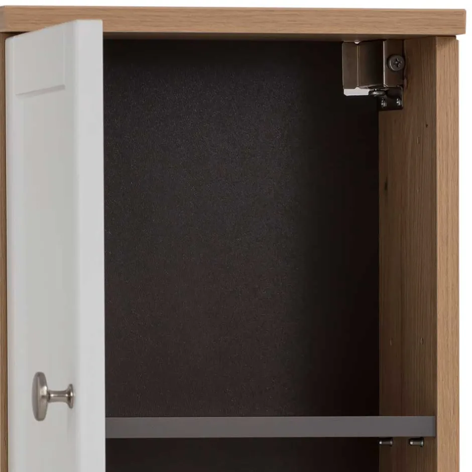 Wohnen Badezimmer Hängeschrank mit Tür und zwei Fächern - Traciana