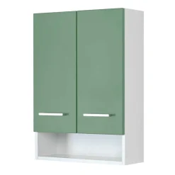 Wohnen Badezimmer Hängeschrank mit Front Grün - Loenixa