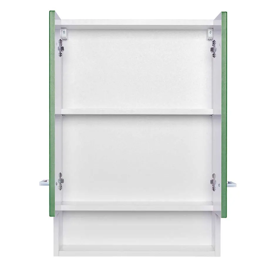 Wohnen Badezimmer Hängeschrank mit Front Grün - Loenixa