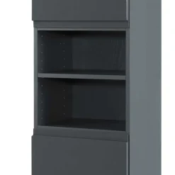 Badezimmer Hochschrank Blaxin in Anthrazit Hochglanz^Wohnen Outlet