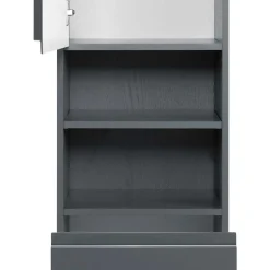 Badezimmer Hochschrank Blaxin in Anthrazit Hochglanz^Wohnen Outlet