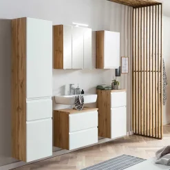 Badezimmer Hochschrank in mattem Weiß - Eight^Wohnen Best