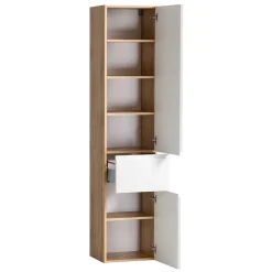 Badezimmer Hochschrank in mattem Weiß - Eight^Wohnen Best