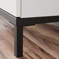 Wohnen Badezimmer Hochschrank in Hellgrau - Dolida