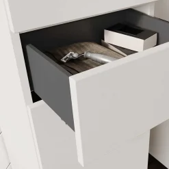 Wohnen Badezimmer Hochschrank in Hellgrau - Dolida