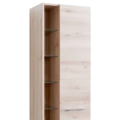 Badezimmer Hochschrank in Buchefarben - Mabeca^Wohnen Best