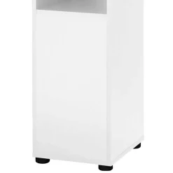 Wohnen Badezimmer Hochschrank in Weiß mit Wildeiche - Alenta