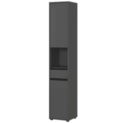 Badezimmer Hochschrank in Dunkelgrau - Rufu^Wohnen Clearance
