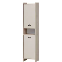 Badezimmer Hochschrank mit zwei Türen und Fach - Togban^Wohnen