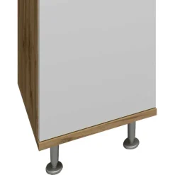 Wohnen Badezimmer Hochschrank mit 2 Türen & Schublade - Nelani