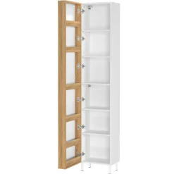 Badezimmer Hochschrank mit Spiegeltür - Nadals^Wohnen Clearance