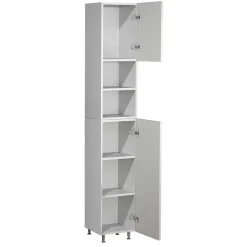 Wohnen Badezimmer Hochschrank mit Fächern und Türen - Nancyssa