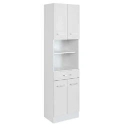 Badezimmer Hochschrank 4-türig & 2 Fächer - Skiranov^Wohnen Outlet